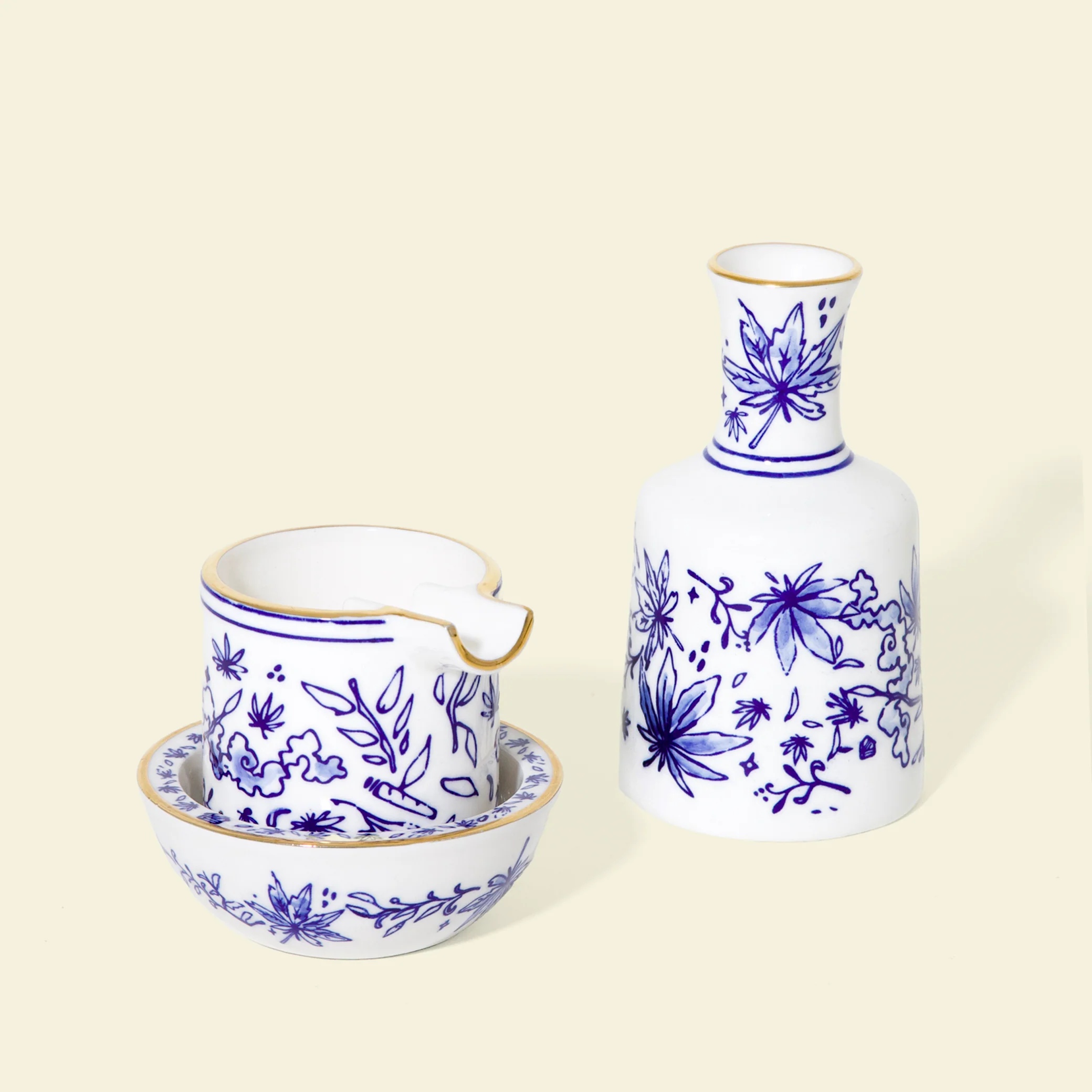 Ashtray Set by Seth - Floral