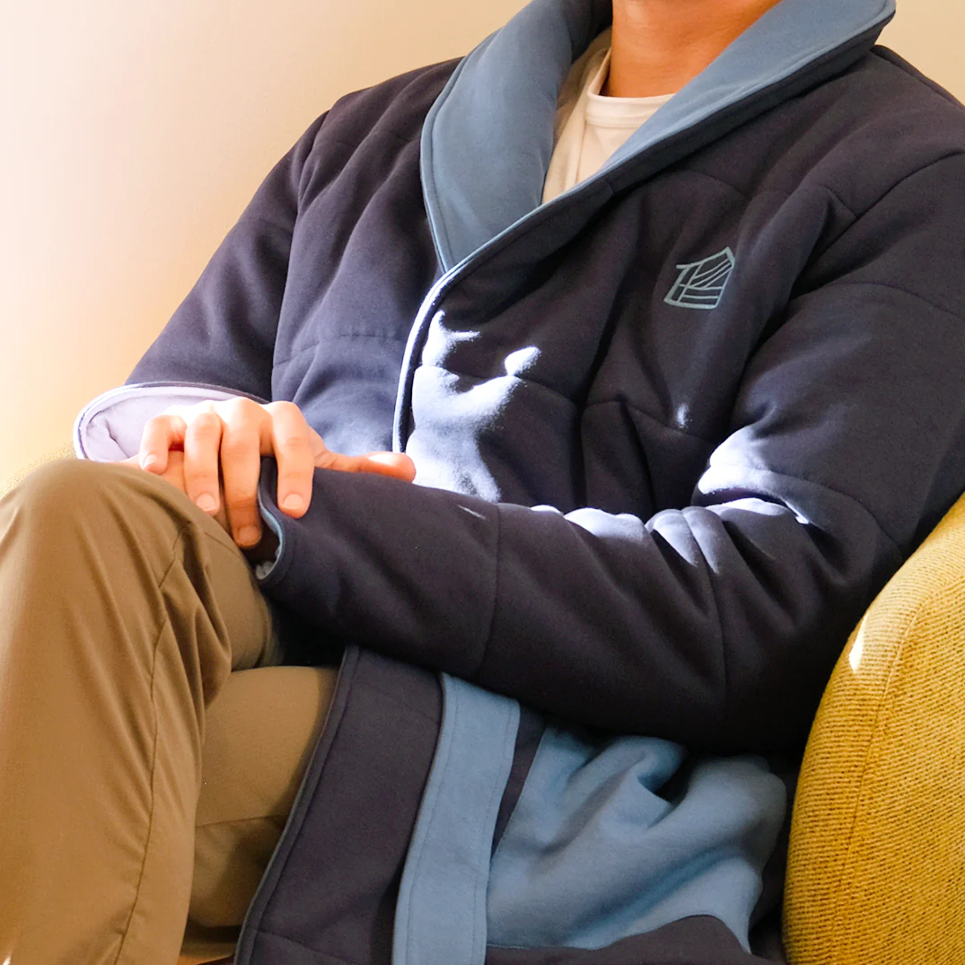 Housecoat in Navy - Image 11